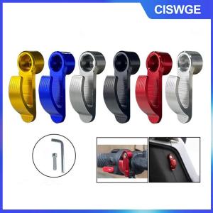CISWGE Phổ CNC nhôm hợp kim xe máy lỗ duy nhất móc Mũ bảo hiểm Túi Carry Hook chủ cho xe đạp điện Scooter xe máy