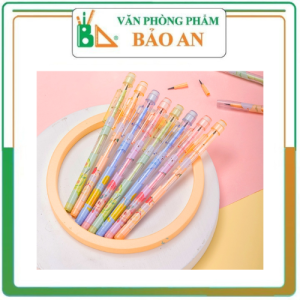 COBO 2 Bút chì khúc học sinh HB C095 Deli kèm đầu tẩy màu ngẫu nhiên có thể thay thế ngòi an toàn cho trẻ em khi sử dụng --