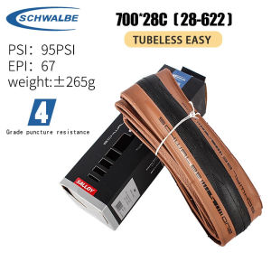 Schwalbe ONE 700x25C 28C Road Bike Tubeless Folding Tire 700C Ultralight Brown Edge Puncture-resistant Bicycle Tire