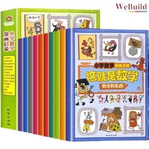 【这就是数学】(全套10册) 幼儿童趣味科普数学绘本儿童漫画版故事绘本 Chinese Children Mathematics Picture Story Book Buku Webuild