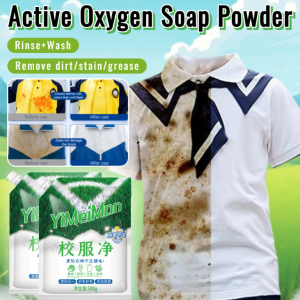 Active Oxygen Decontamination School Uniform Soap Powder Stain Removal Cleaner Rinse And Wash In One For Dirt Stain Grease 【漂洗合一】活氧去污校服净皂粉