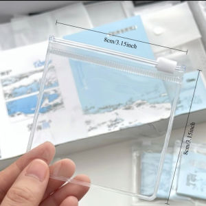 Transparent Self Sealing Bag Zipper Bag Jewelry and Cosmetics Storage Sealed Bag Plastic Packaging Bag Sealed Bag