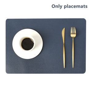 wangyueh Double-layer Leather Table Mat Nordic Heat-proof Placemat Insulation Waterproof Oil-proof Table Mats For Home Hotel Decoration