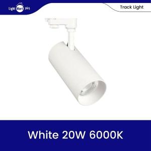 LED Track Light Black White 10W / 20W / 30W COB Spotlight Adjustable Rail Track Spot Light Ceiling Light Lampu Siling轨道灯