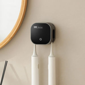 2025 New Intelligent Drying UV Toothbrush Disinfector/Toothbrush Storage UV Disinfector/Non Perforated Toilet Wall Mounted Storage Rack Electric Toothbrush Mini Storage Rack Disinfector