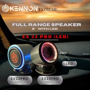 KENNON EX22PRO 2" FULL RANGE SPEAKER FOR CAR WITH LED AMBIENT LIGHT/KERETA FULL RANGE SPEAKER
