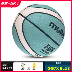 BOLA BASKET MOLTEN GG7X SIZE 7 EXTRA POMPA PENTIL JARING COCOK UNTUK LATIHAN DAN TURNAMEN