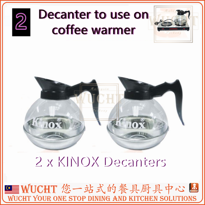 【WUCHT】KINOX 889 Easy Pour Polycarbonate Coffee Decanter with Steel