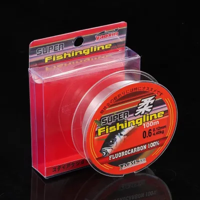 SUCHIC 100m 100% Fluorocarbon Bền chặt Câu cá 08-6LB Nylon PA Dây côn Monofilament Dây câu cá