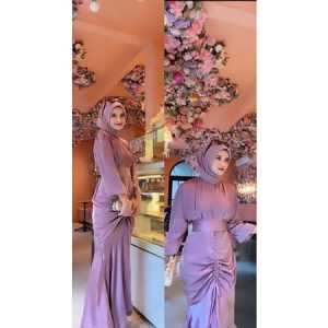 AURELIA DRESS - SATIN ROBERTO CAVALLY - GAMIS KONDANGAN - DRESS SERUT - GAUN BRIDESMAID - UKURAN (M L XL XXL)