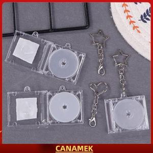 Miễn phí vận chuyển✨ Trống Album Mini CD Trường Hợp Keychain CD Máy Nghe Nhạc Keyring Ngoại Vi Kỷ Niệm Album Key Chủ Cho Tự Làm Ba Lô Mặt Dây Chuyền