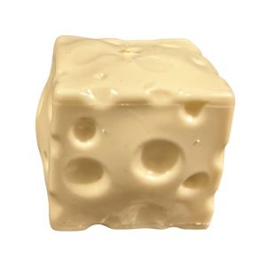 IIU 5/6/7cm Cheese Squeezed Cube Super Soft Crunchy Cheese Squishy Toy Novelty Comfortable TPR Fidget Toy Office Desk Toy