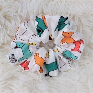 Scrunchy White Doggies - Large