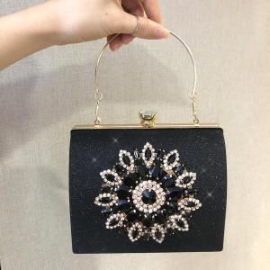 HOLILA Beautiful Top-handle Bag Wedding Bridal Evening Dinner Bag sparkling Shiny Material Glitter Woman bag #2019-430