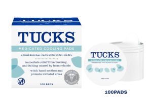 TUCKS Medicated Cooling Pads Hemorrhoidal pads w/ witch hazel 100pads