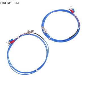 [HAOWEILAI] สกรูเทอร์โมคัปเปิลประเภท PT100 M3 M4มีความแม่นยำสูง0.5 1 2ม. สาย PTFE กันน้ำ3D เซ็นเซอร์อุณหภูมิเครื่องพิมพ์