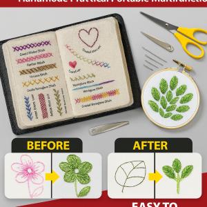 Portable Needlework Sample Book for Linen Lovers Embroidery Sewing Tools Needlework Book