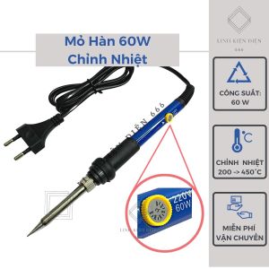 Mỏ hàn chì 60w hàn thiếc mini điện tử chỉnh nhiệt MH60WCNNTH