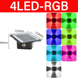 Slamp LED Solar Lights IP67 Waterproof Outdoor Lighting solar wall outdoor light Intelligent Light Control RGB/Tricolor solar garden lights for Balcony Courtyard Garden Decorative Lights