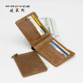 [ Popular ]Piroyce Factory Direct Sales New First Layer Cowhide Vintage Men's Wallet Classic Leisure Wallet. 