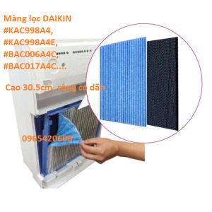 Màng lọc DAIKIN #KAC998A4 #KAC998A4E #BAC006A4C #BAC017A4C....