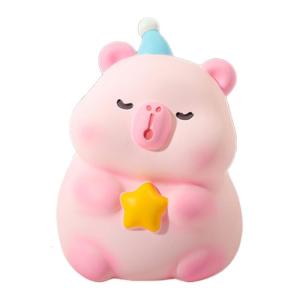 Không thể phá vỡ nhựa ống heo cho trẻ em dễ thương kapibara tượng tiền ngân hàng quà tặng cho ngày sinh nhật easters và giáng sinh