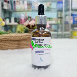 Serum Dew&Dew 24K Gold Collagen Whitening 50ml - Tinh chất dưỡng trắng da Gold Collagen