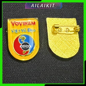 HUY HIỆU CÀI ÁO VOVINAM MẠ VÀNG | Huy hiệu Vovinam Phù hiệu Vovinam cài áo mạ vàng cao cấp AILAIKIT