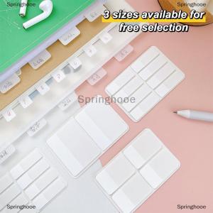 [COD] Springhooe 40 80 160 Pages Frosted Simple Pure White Index Stickers Transparent Label Stickers DIY Sticky Notes Office School Supplies