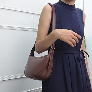Mumu M235 High Quality Casual Leather Women Dumpling Bag Crescent Moon Bags For Woman