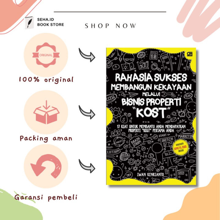 Buku Rahasia Sukses Membangun Kekayaan Melalui Bisnis Properti 'Kost'