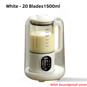 Iseasy 1500ml 20 Blades Multifunctional Blender Stainless Steel Soft Sound Wall Breaking Machine Soymilk Maker 豆浆破壁机