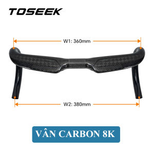 Ghi Đông Xe Đạp Đua Carbon Toseek TR2000 Tay Lái Xe Đạp Đua