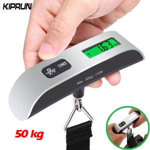 FONIX Digital Luggage Scale 110Lb/50kg Hanging Portable Travel Electronic Suitcase Kitchen Scale Backlight LCD Display Rubber Paint Handle Tare FunctionTemperature Sensor Suitcase Hanging Scale