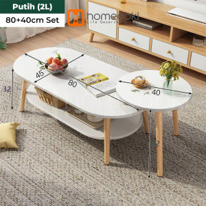 Homedoki Meja Tamu / Meja Kopi / Coffee Table / Meja Tamu Minimalis Modern / Meja Minimalis