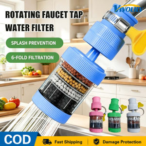 VIVOLILV Delivery from Manila🚚Household Water Purifier Universal Faucet Filter Portable Swivel Design Extended Shower Head Tap Water Cleaning Filter