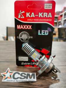 Lampu Led Depan Utama 2 Sisi H4 Kaki 3 Motor Vixion Ninja Dll Model KA-KRA Super Terang - CSM