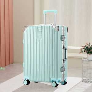 FS168 Series Size 2024 Inch Koper 2 in 1 Mini 14 Inch TSA Lock Aluminium Frame Suitcase Anti Pecah ahan Banting Roda 4 Putar 360 derajat