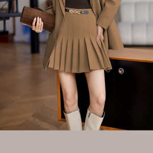 RYRYSTYLE Dresses Women New Style 2024 Coffee Colored Suit Jacket For Womens Autumn Haute Couture Temperament Small Stature College Style Dressing Casual Suit 337