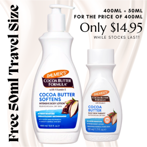 Palmers Cocoa Butter with Vitamin E Intensive Body Lotion 400ml + Free 50ml