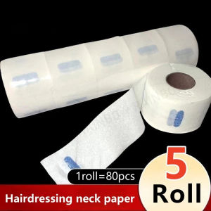 Barber Tissue Barber Neck Tissue 5 Rolls/Pack Disposable Tissue Paper for Salon & Barber Use