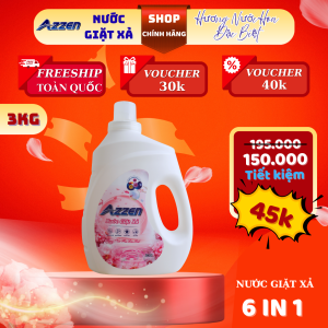 Nước Giặt Cao Cấp 6 IN 1 Hương Hoa Nước Hoa. Tẩy Sạch Vết Bẩn Lưu Hương Thơm Lâu 3KG