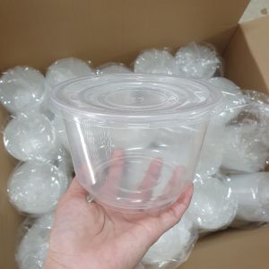 Set 50 bát tô nhựa đáy bầu 1000ml - Tô Bún Phở Cháo - Kèm nắp đậy