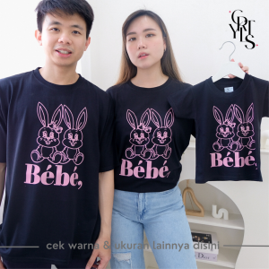 CAROTYLES S Kaos Couple Keluarga SELFIE ARIEL Wanita Lengan Pendek Katun