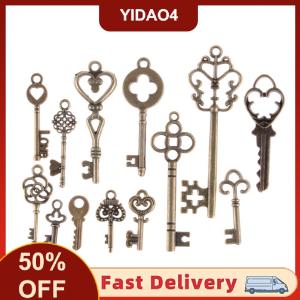 【YIDAO4】 13 món trang sức hỗn hợp Mặt dây chuyền quyến rũ phong cách bộ xương cổ điển cổ điển