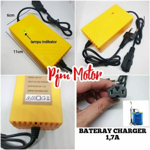 Baterai Charger Cas Baterai Aki Sprayer Gendong Pompa Hama Elektrik 12V DC CBA