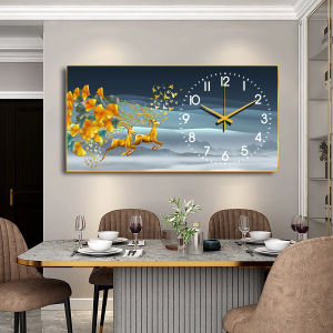 Đồng hồ tráng gương 5D động cơ kim trôi tặng pin đinh móc treo