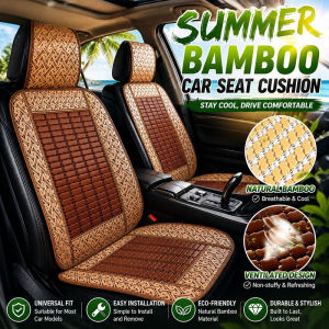 Universal Bamboo Car Seat Summer Comfortable Breathable Non-Slip Chair Pad Cover Lumbar Support