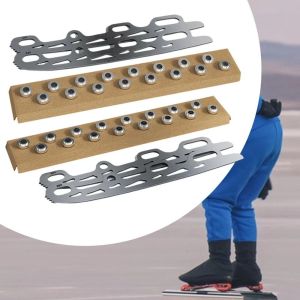 SEKINEW Stainless Steel Ice Skating Blade Interchangeable 253/290MM Skate Shoes Blade Multi Purpose Thick Figure Skate Blade Replacement