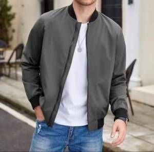 พร้อมส่ง เสื้อแจ็คเก็ตผ้าโพลีเอสเตอร์กันลมราคาถูก กันลมคุณภาพสูง สไตล์เกาหลี เสื้อคลุมกันลม มีซิป มีกระเป๋า2ข้างเท่สุดๆ JK039 JK2308